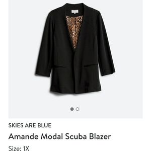 Stitchfix 1x blazer - Skies are the the mint